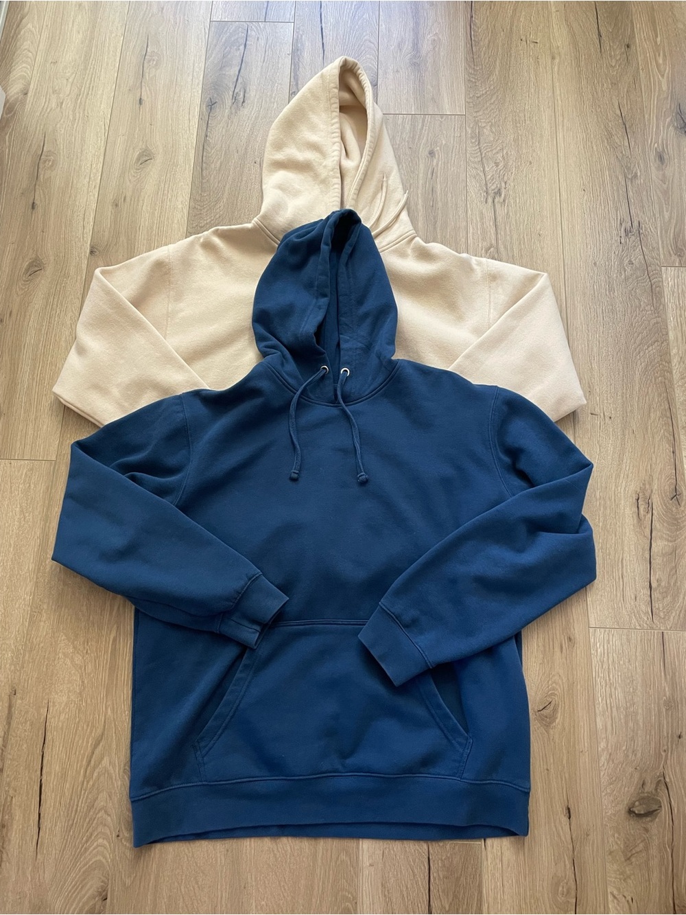 Bundle lot two blank hoodies smart blanks reserve sand and district dt6100 L